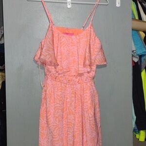 Lilly Pulitzer for Target Pink Orange Zebra dress size xs